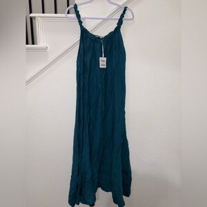NWT Davi & Dani Teal Textured Maxi Dress